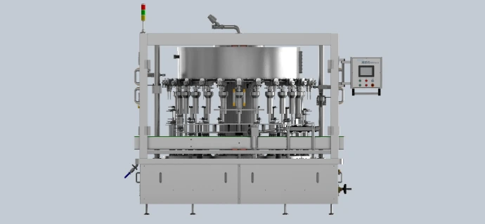 High-efficiency 6,000 BPH liquid filling equipment with 316 stainless steel contact parts