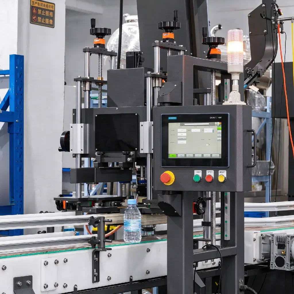 Round Plastic Bottle Labeling Machine .webp