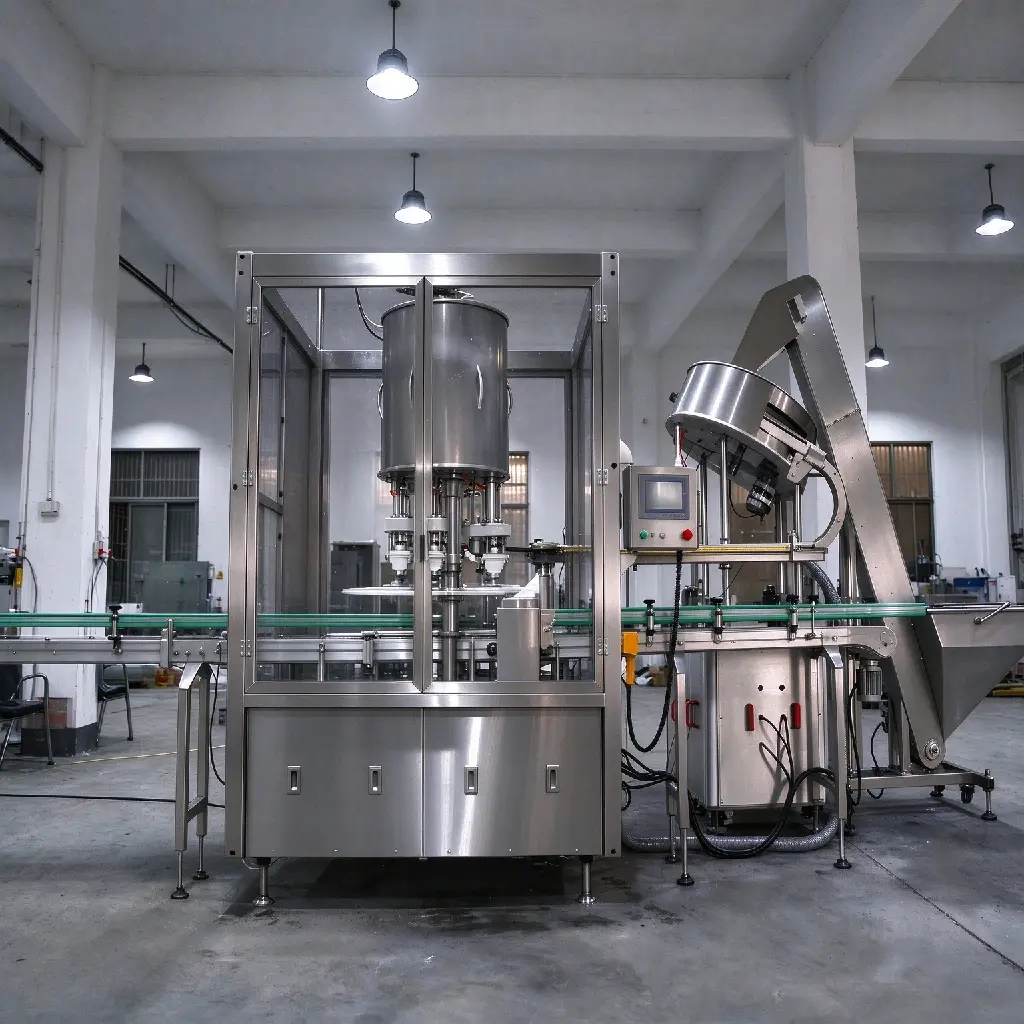 Liquid Soap Pump Capping Machine.webp